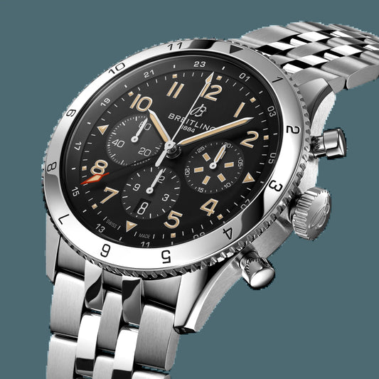 Classic AVI B04 Chronograph 46 P-51 Mustang, Stainless Steel, Ref# AB04453A1B1A1, Unworn 2024