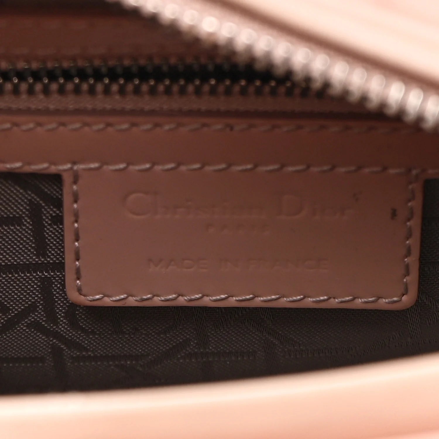 Patent Cannage Medium Lady Dior Rose Clair