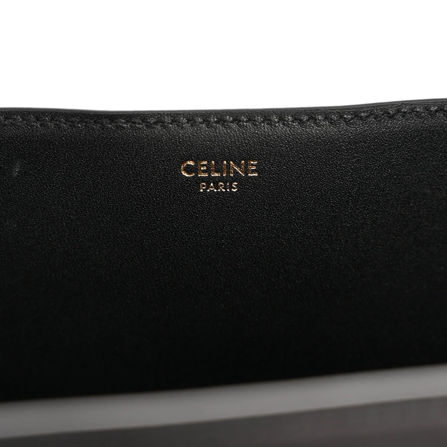 Smooth Calfskin Triomphe Medium Louise Bag Black