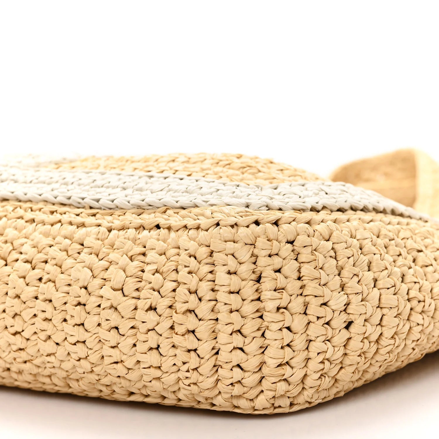 Raffia V Shoulder Bag