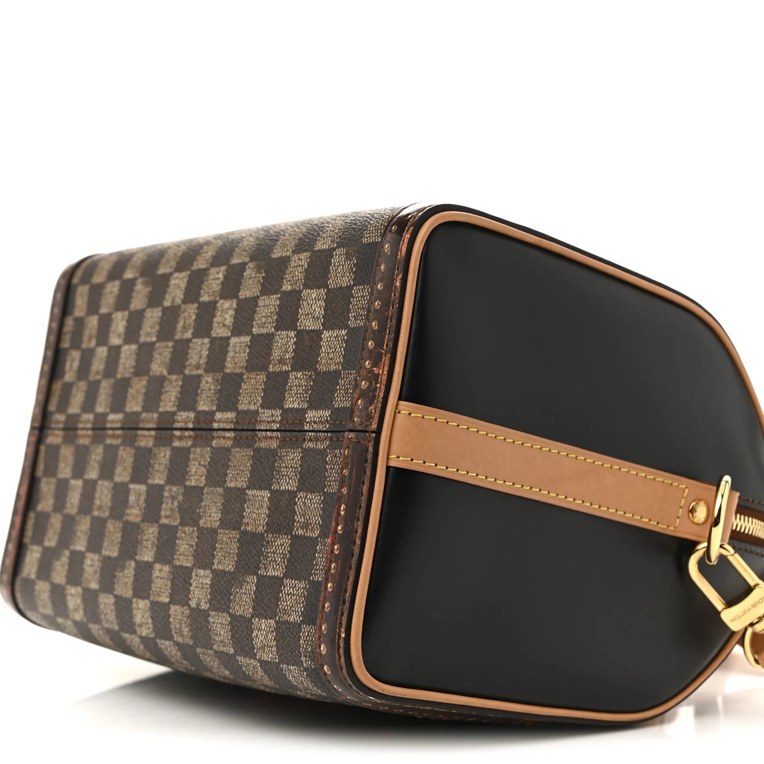 Transformed Damier Ebene Time Trunk Speedy Bandouliere 25 Black