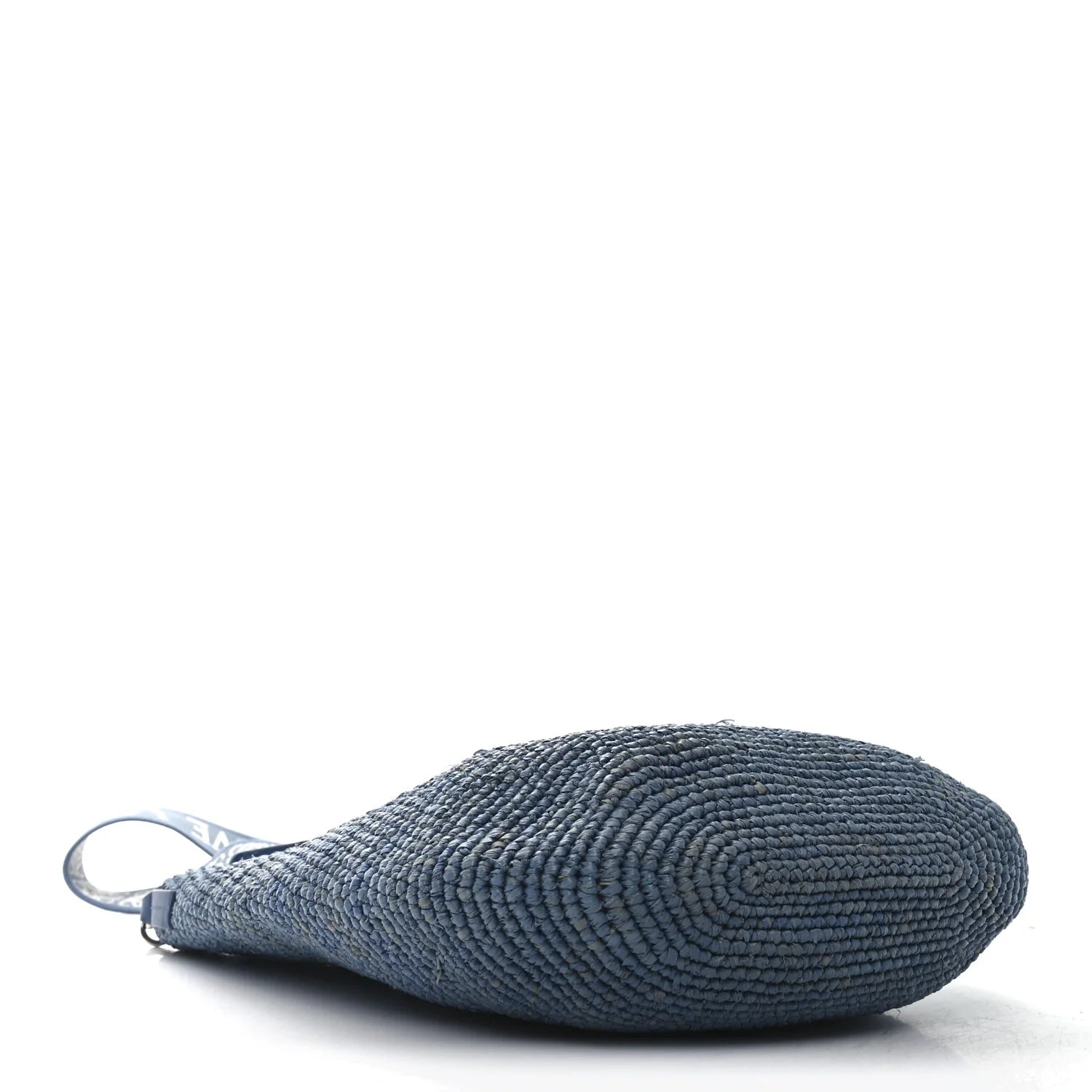 Raffia Mini Slit Tote Bag Blue