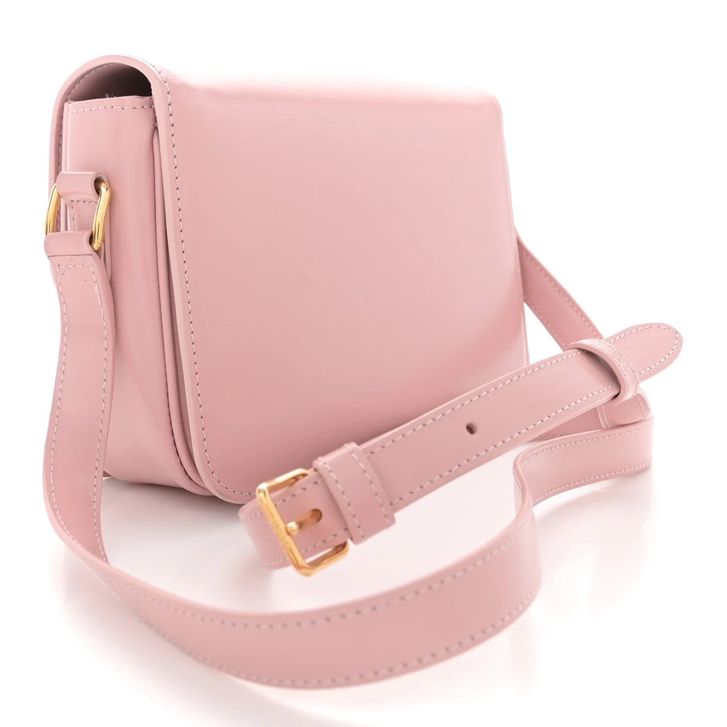 Shiny Calfskin Teen Triomphe Vintage Pink