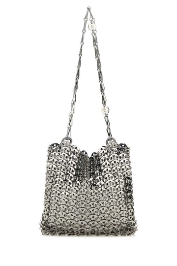 SILVER METAL CHAIN 1969 SHOULDER BAG