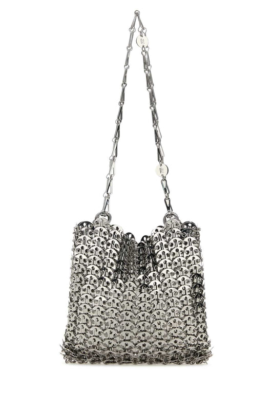 SILVER METAL CHAIN 1969 SHOULDER BAG