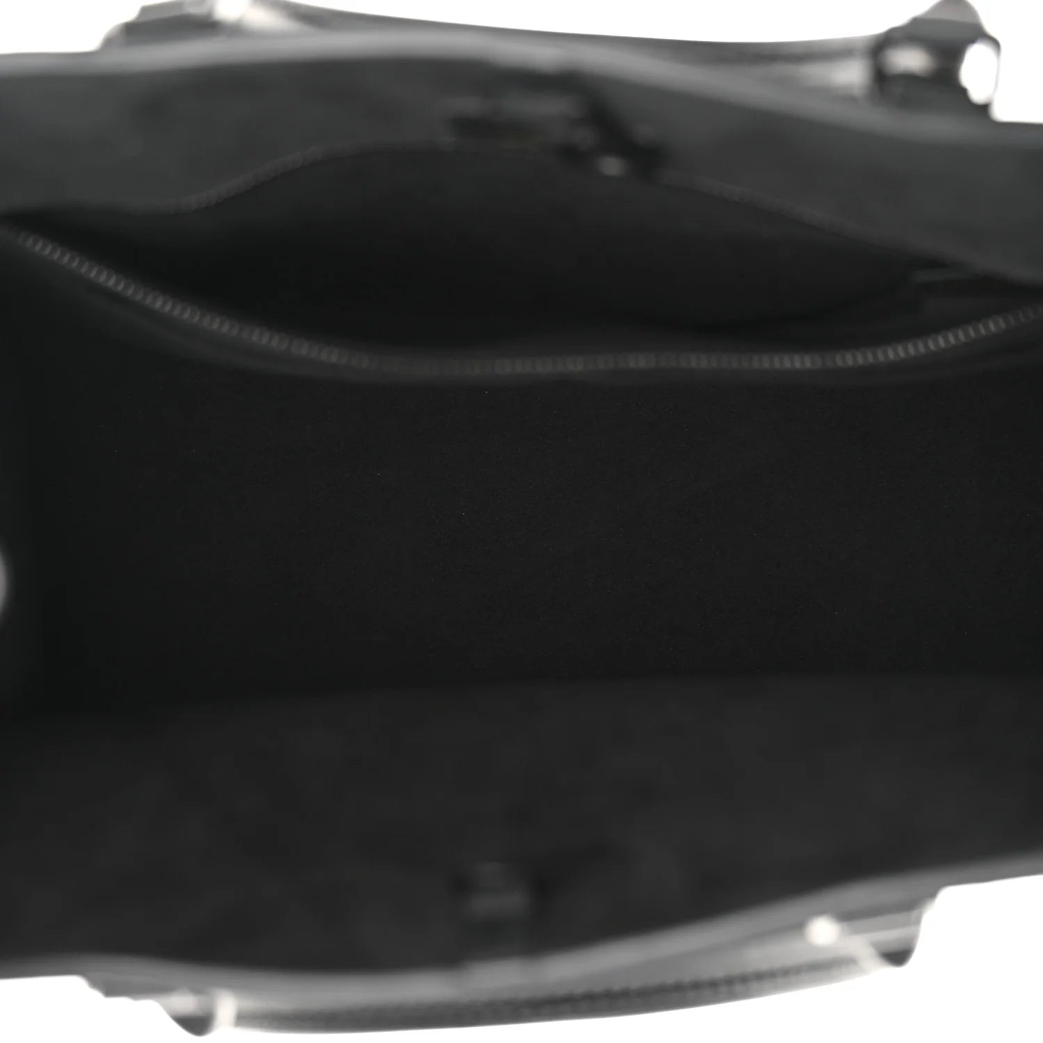 Soft Calfskin Lockme Tote MM Black