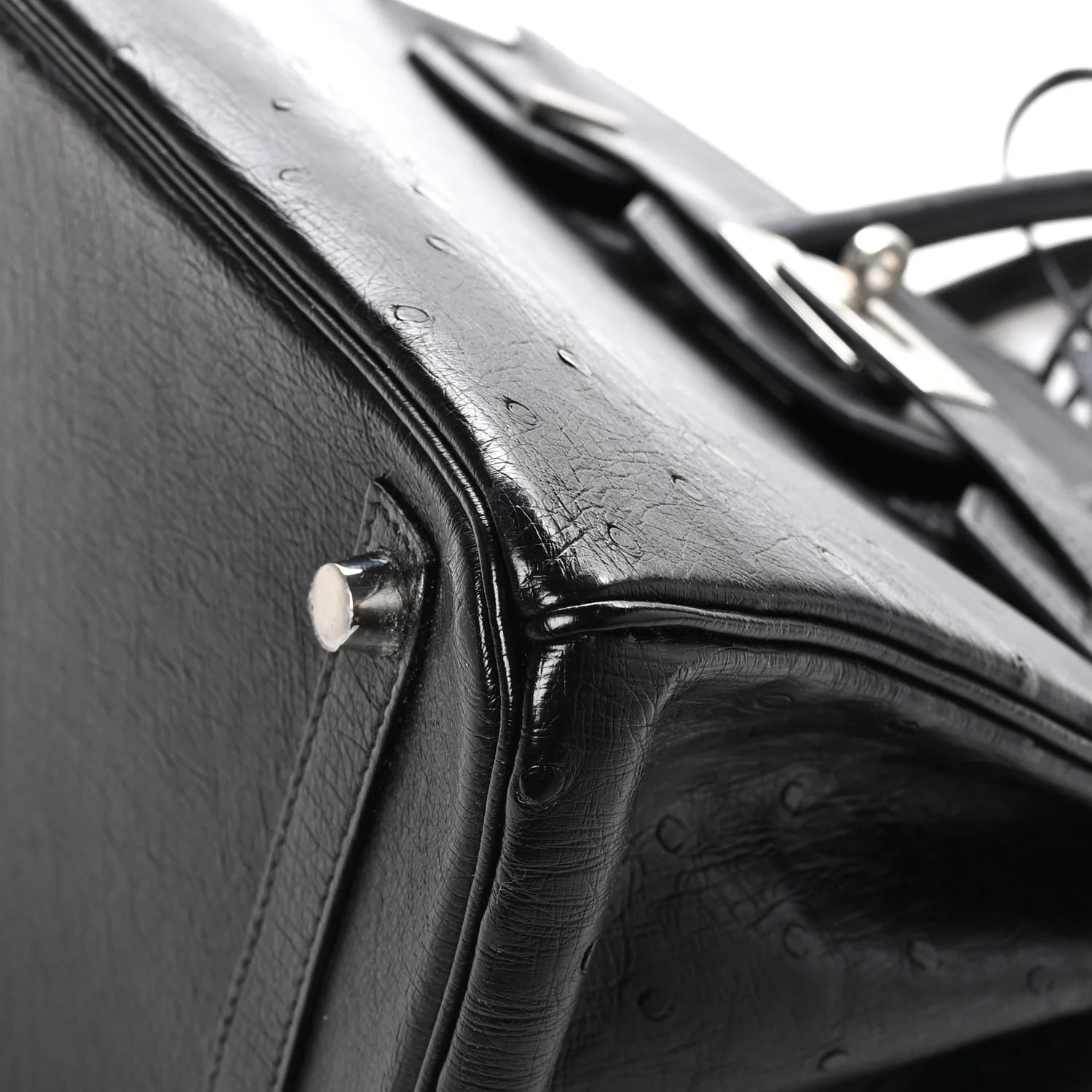 Ostrich Birkin 30 Black