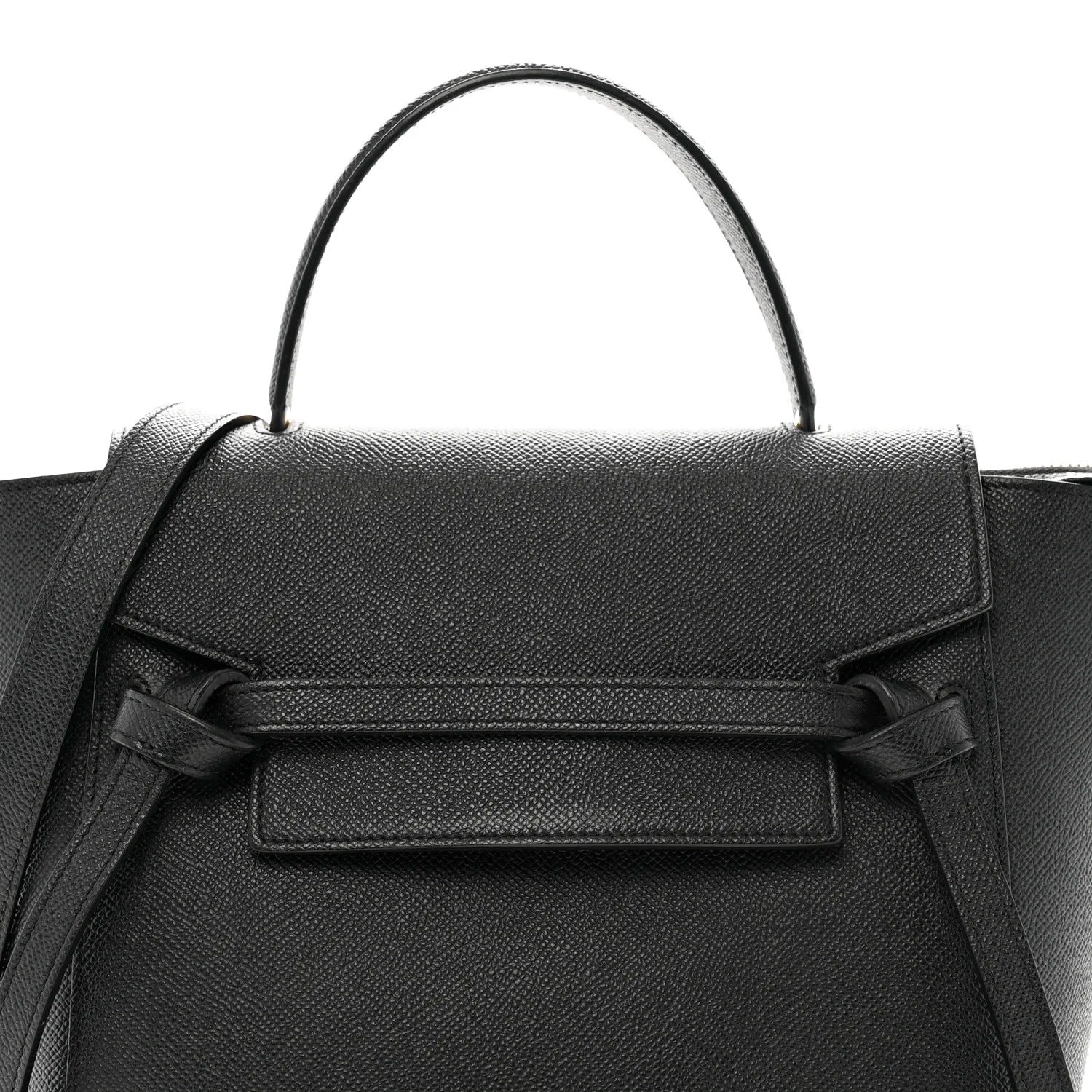 Grained Calfskin Micro Belt Bag Black