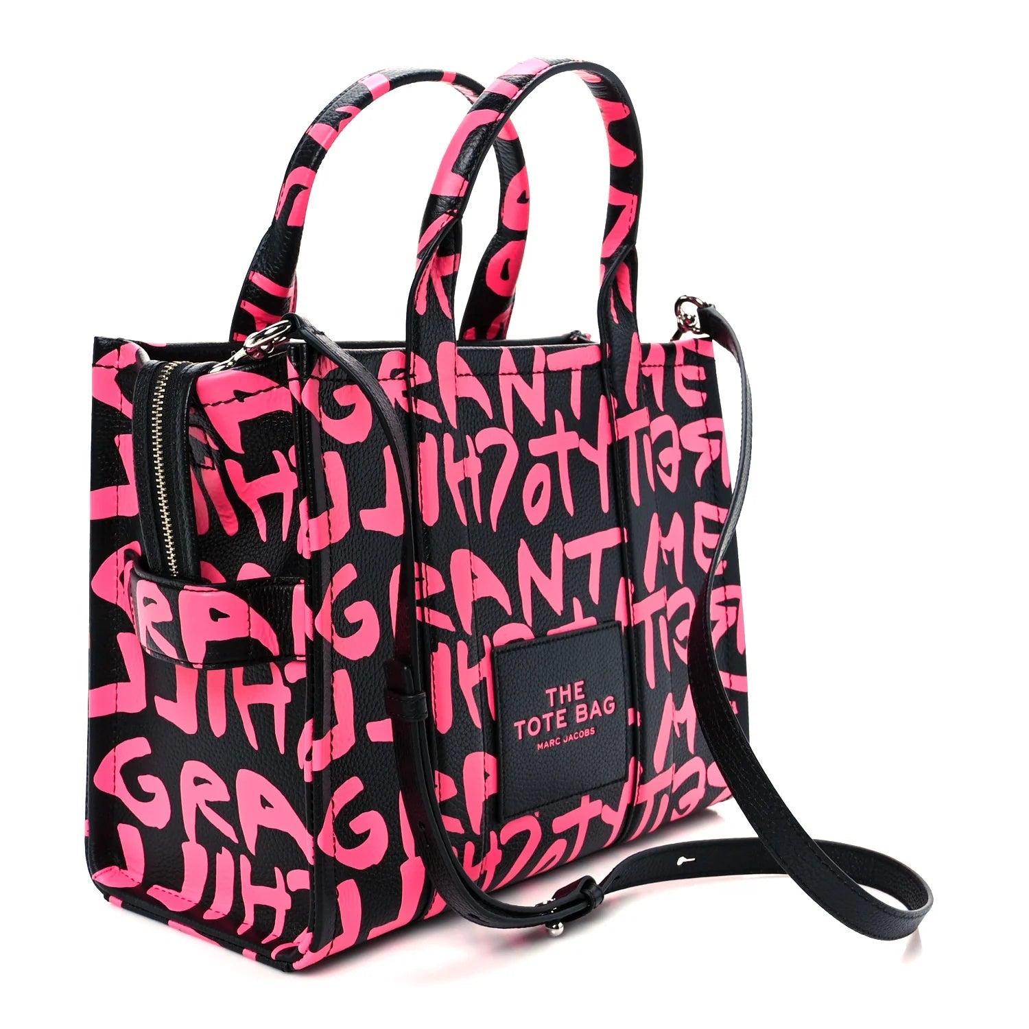 X STEPHEN SPROUSE Grained Calfskin Medium the Tote Bag Pink