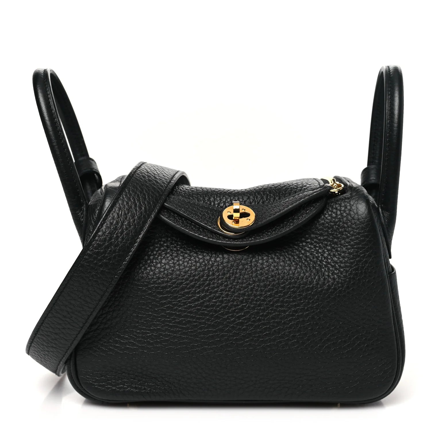 Taurillon Clemence Mini Lindy 20 Black