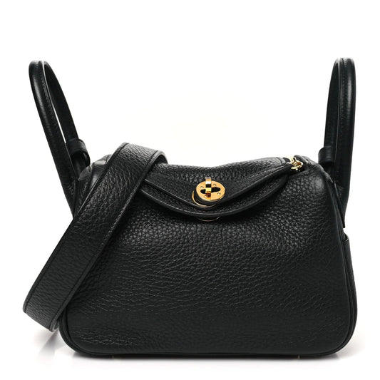 Taurillon Clemence Mini Lindy 20 Black