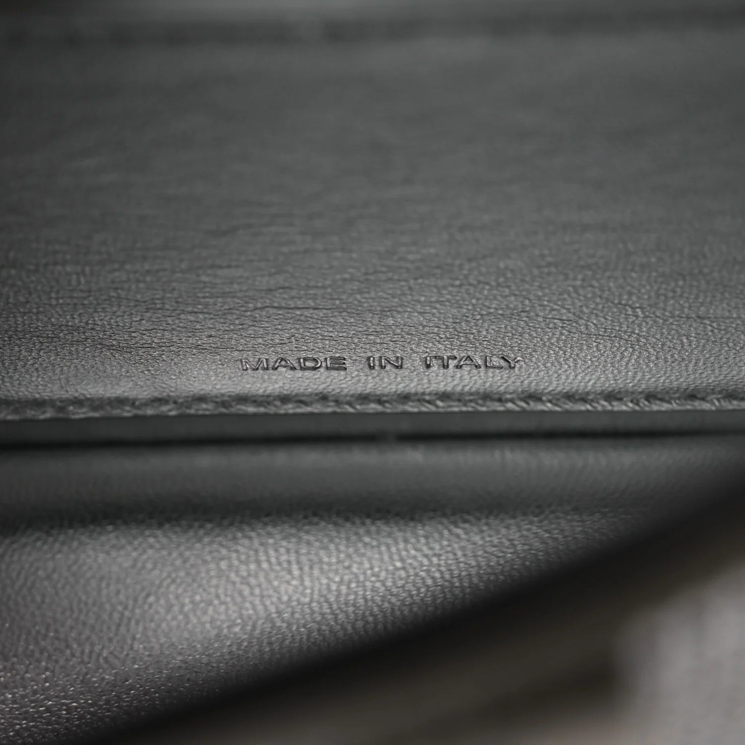 Crystal Vitello Laminato FF Petite Peekaboo I SEE U Satchel Crystal Argento