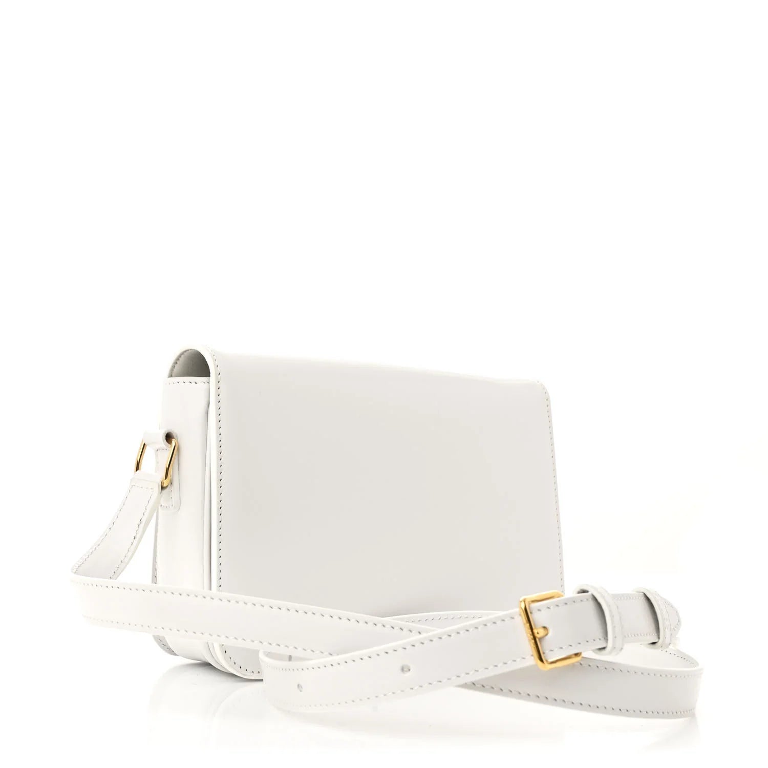 Shiny Calfskin Teen Triomphe Arctic White