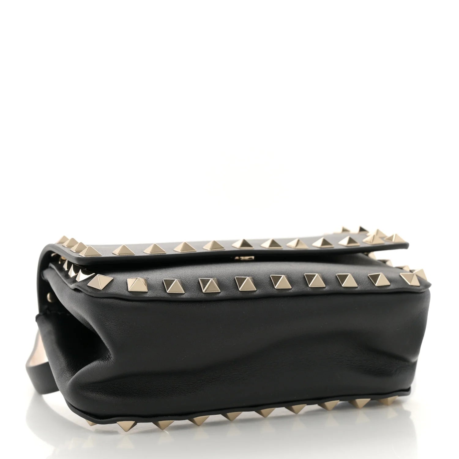 Vitello Rockstud Belt Bag Black