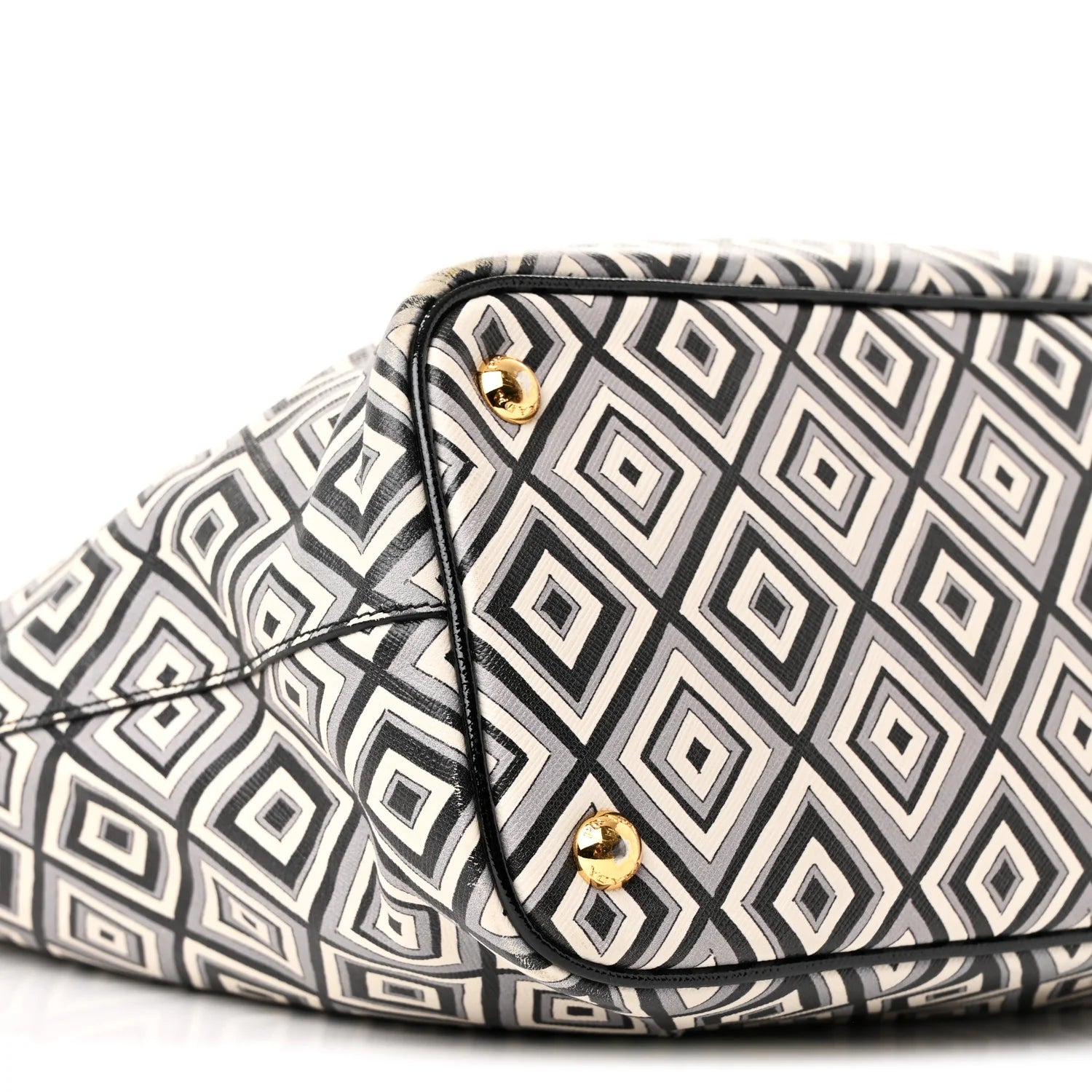 Saffiano Diamond Print Tote Multicolor