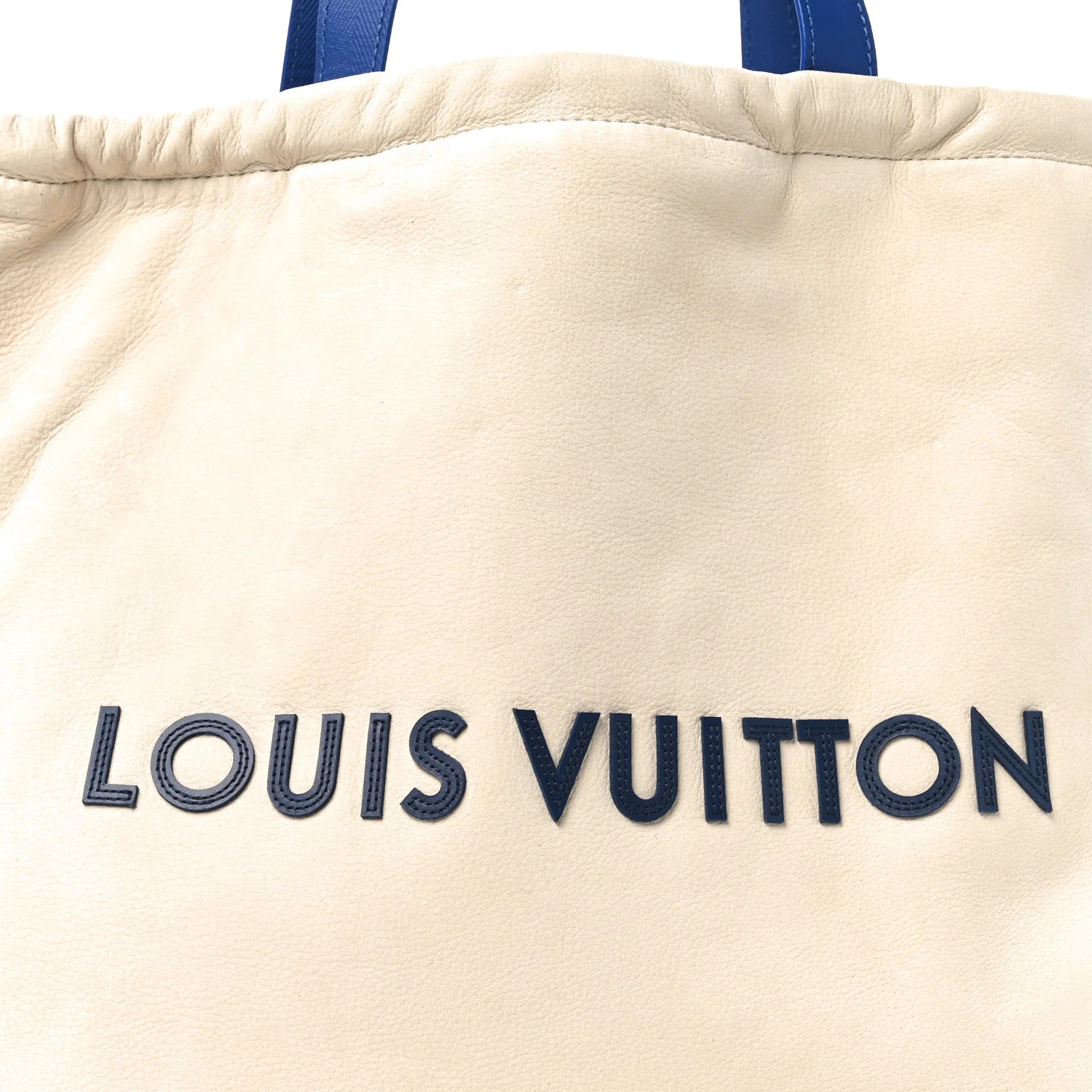 Nubuck Dust Bag Tote Ecru White