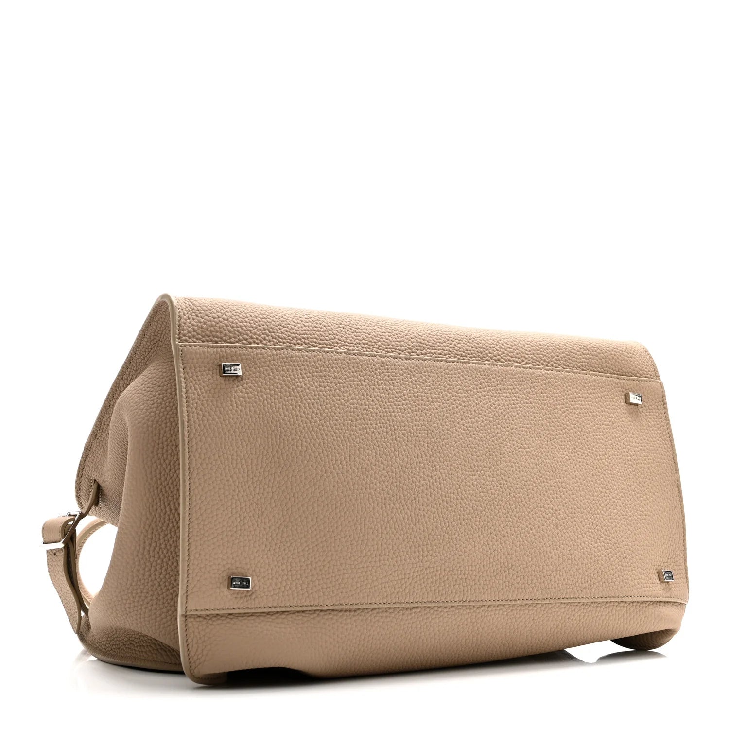 Matte Grained Calfskin Soft Margaux 15 Dark Taupe