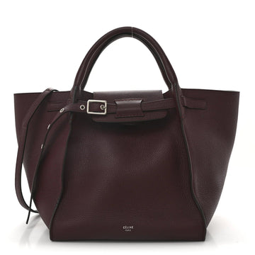 Supple Grained Calfskin Small Big Bag Wine