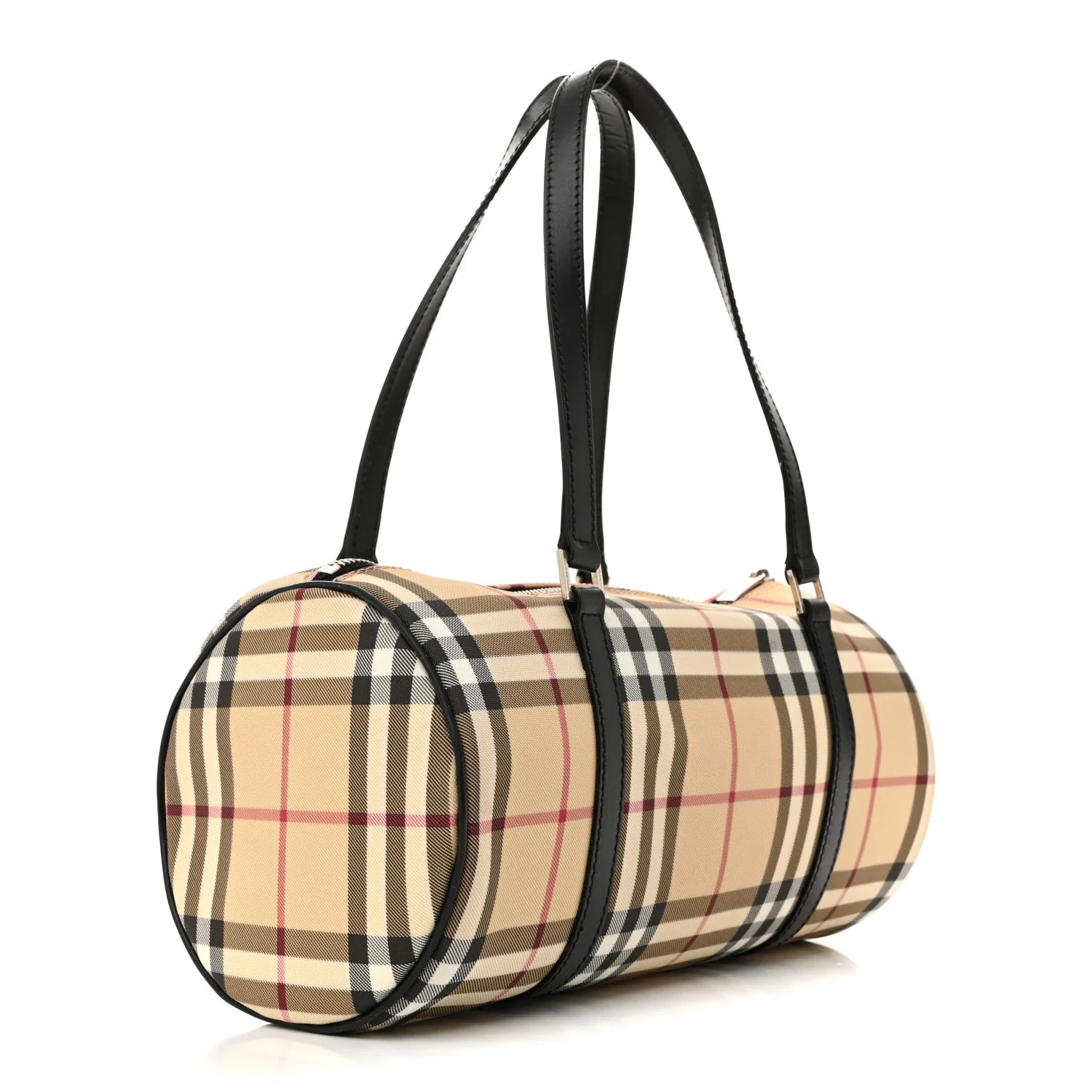 Nova Check Barrel Bag Black