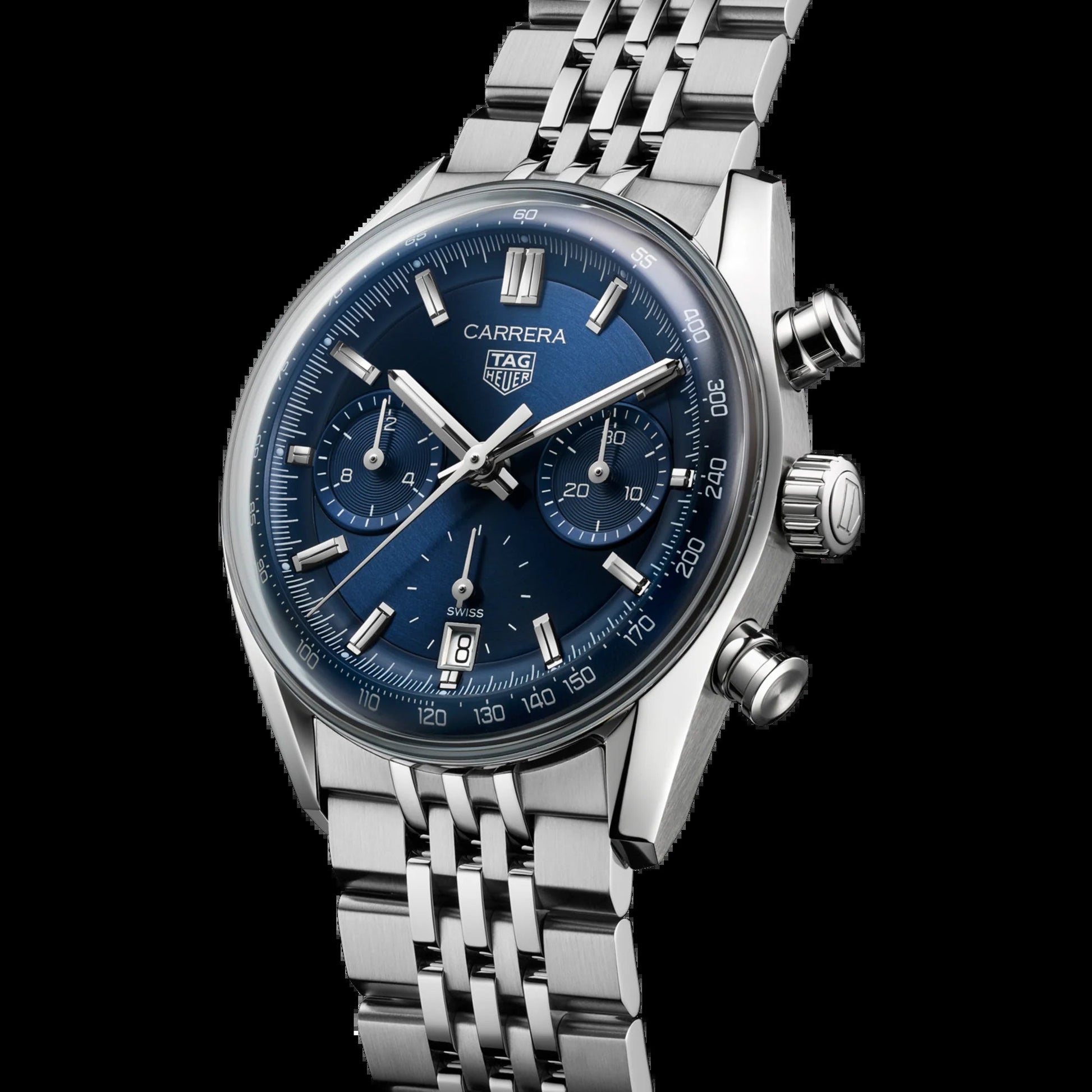 Unworn  Carrera Chronograph, Stainless Steel, 39Mm, Ref# CBS2212.BA0048, Box & Papers