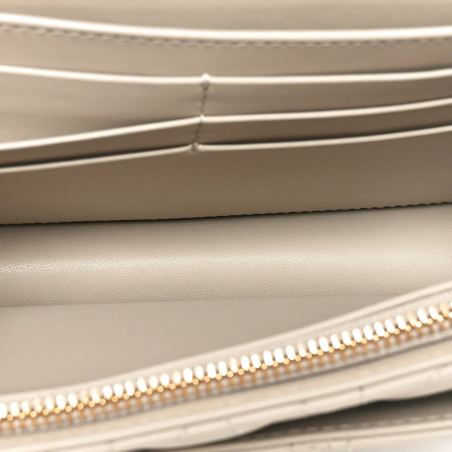 Lambskin Cannage Chain My Dior Daily Chain Pouch Beige