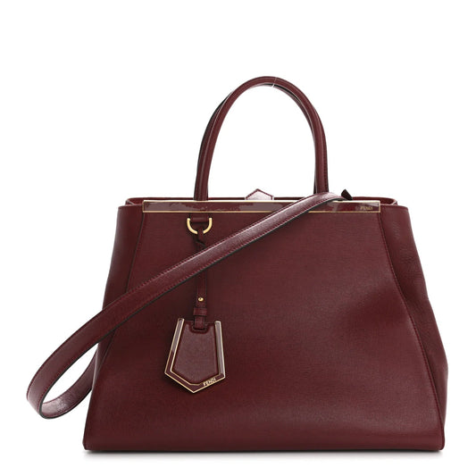 Vitello Elite Regular 2Jours Tote Rosso Scuro Ciliegia