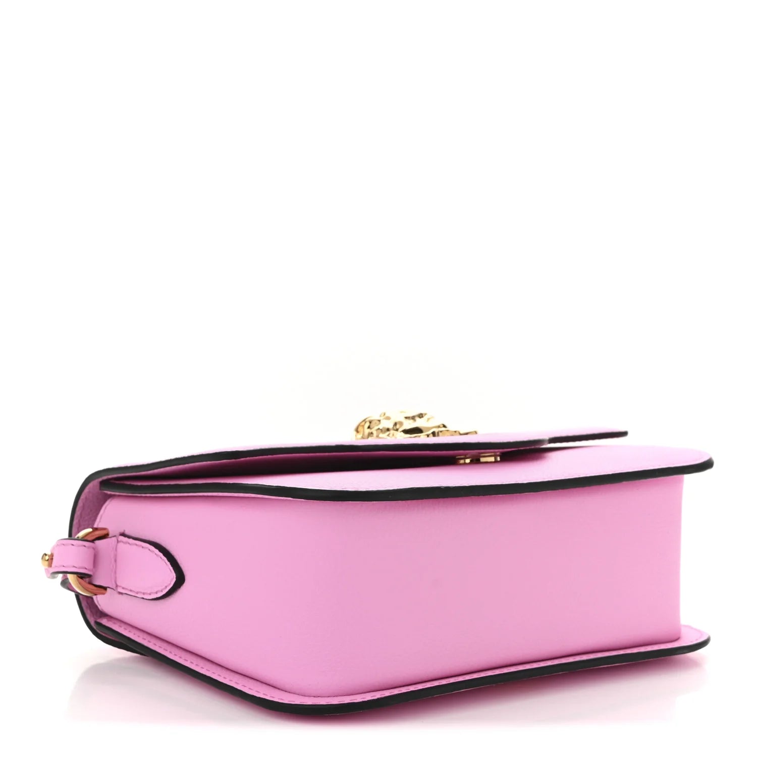 Grained Calfskin La Medusa Shoulder Bag Pink