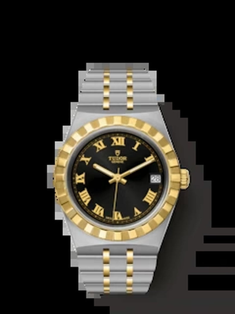 Royal, Stainless Steel and 18K Yellow Gold, 34Mm, Ref# M28403-0003