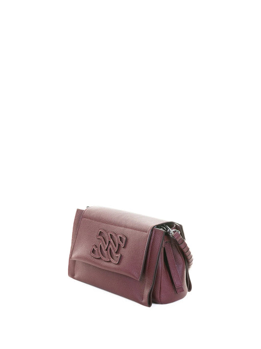 CHERRY LEATHER SHOULDER BAG