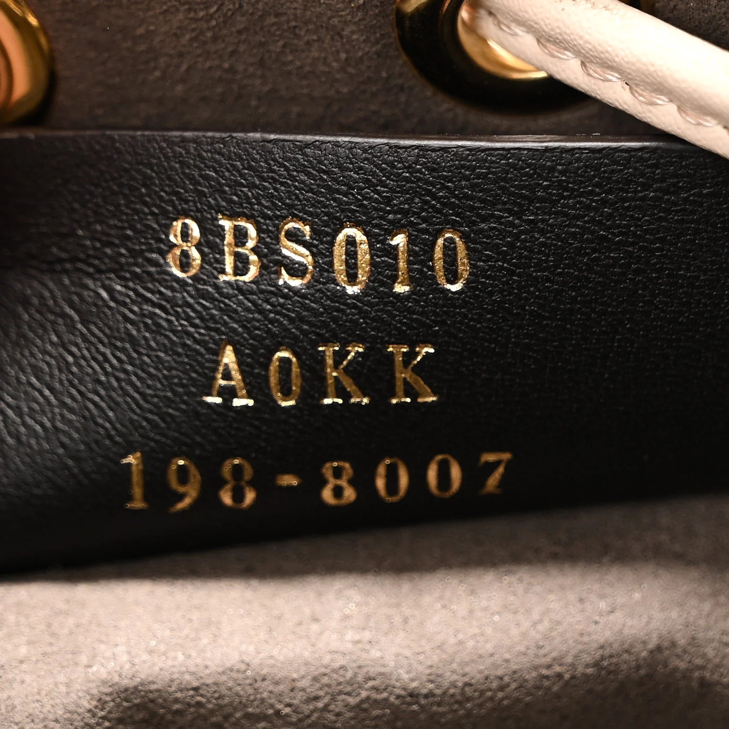 Vitello Cruise F Is  Mini Mon Tresor Bucket Bag White Ice