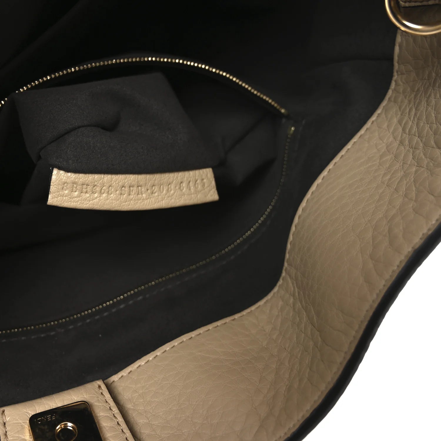 Cuoio Romano Selleria Medium FF Tote Miele Scuro