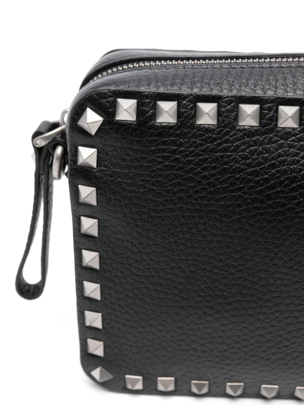 ROCKSTUD LEATHER MESSENGER BAG