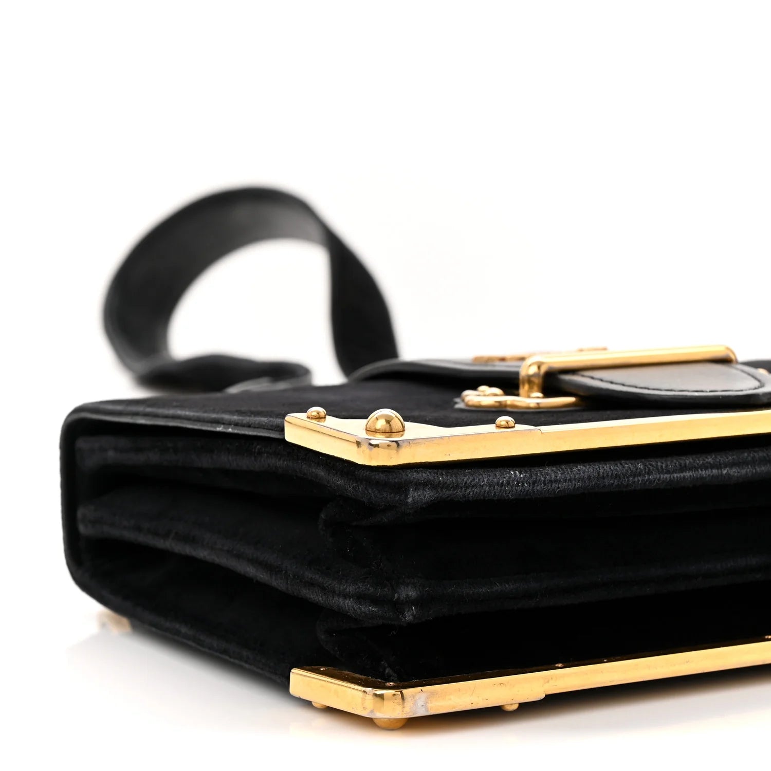 Velvet City Calfskin Cahier Bag Black