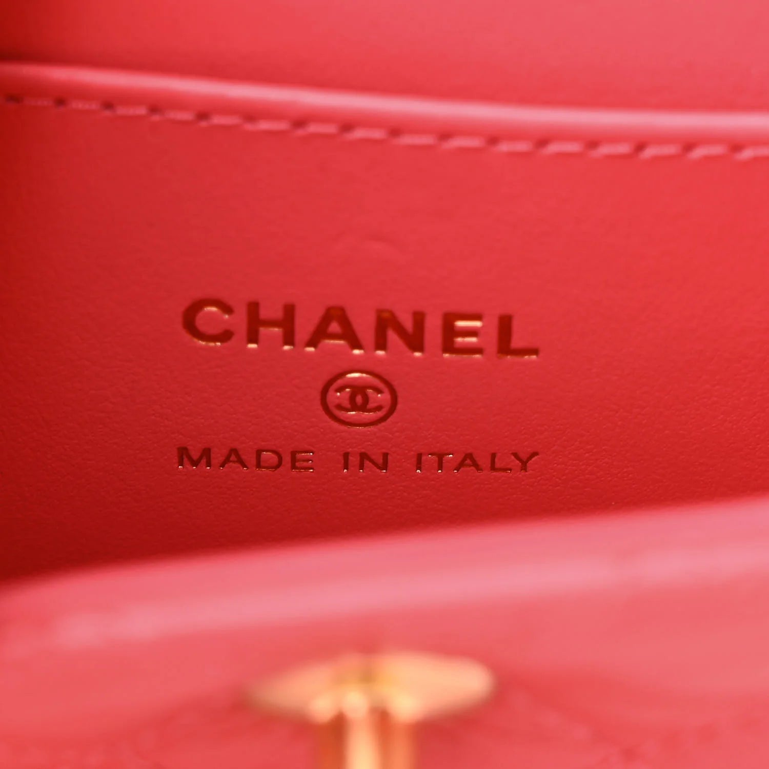 Shiny Aged Calfskin Quilted Mini Nano Kelly Shopper Dark Pink