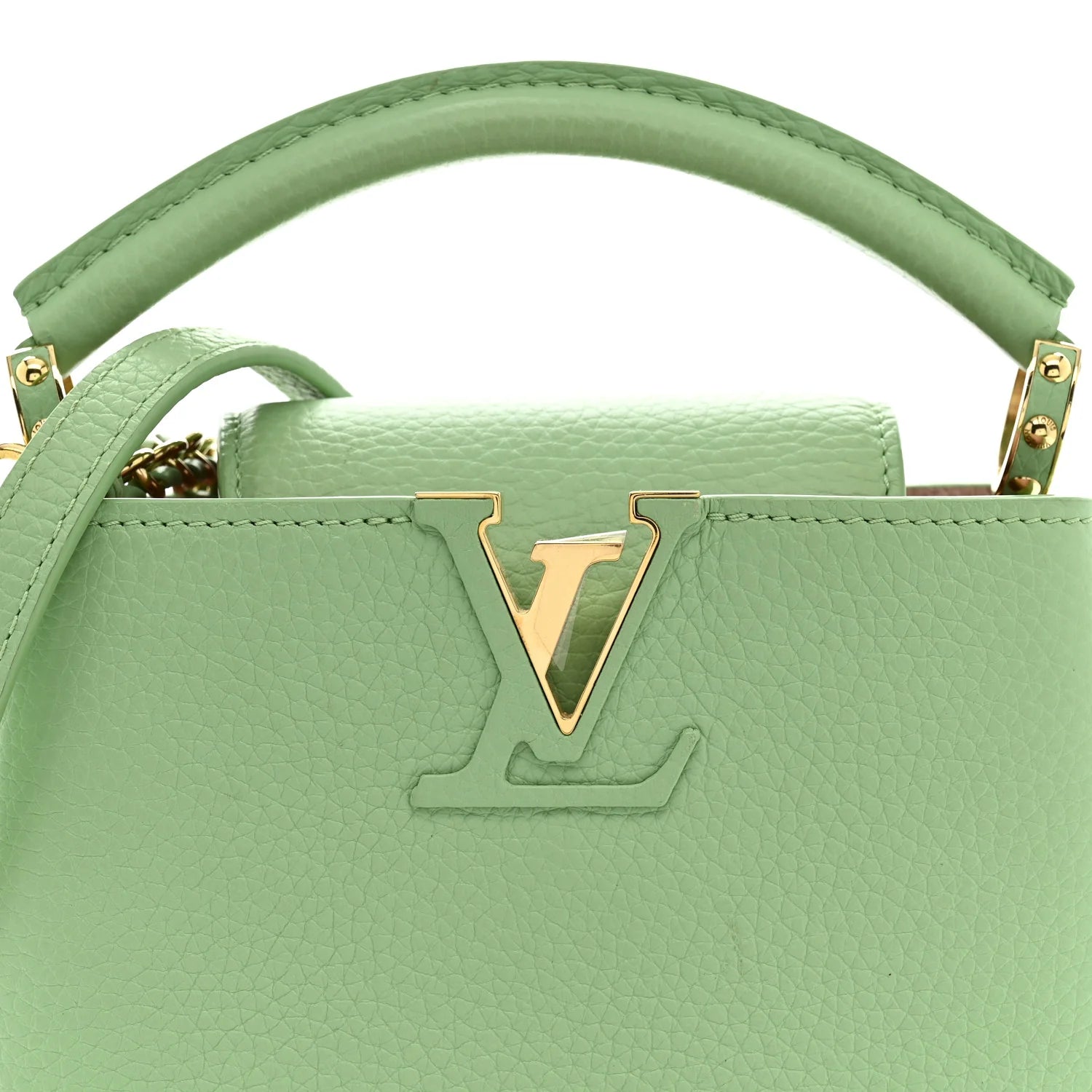 Taurillon Mini Capucines Vert Pomme