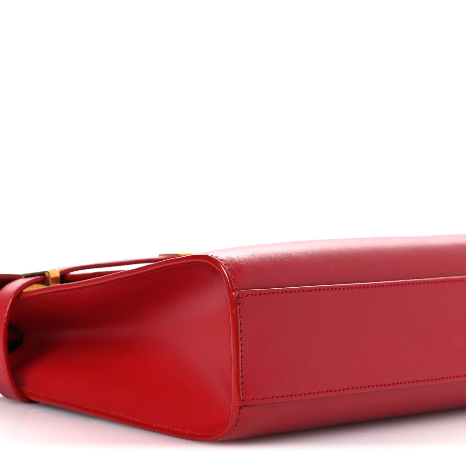 Smooth Calfskin Manhattan Shoulder Bag Rouge Eros