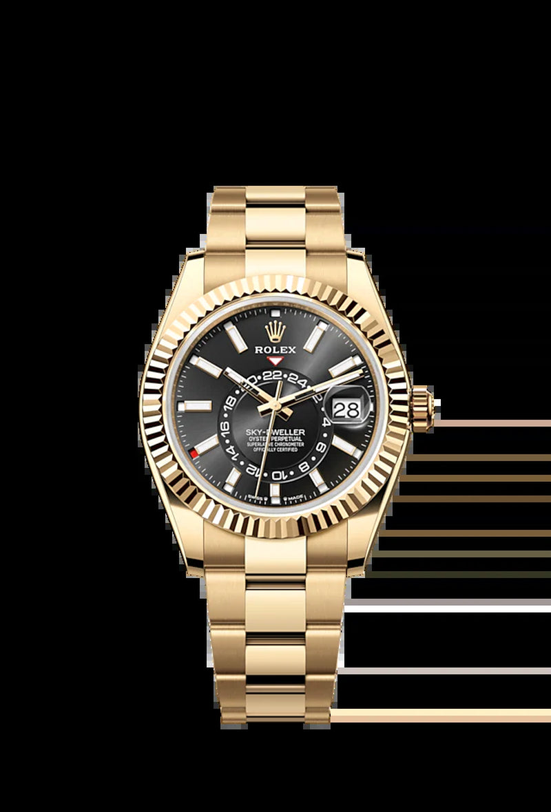 Sky-Dweller, 42Mm, 18K Yellow Gold, Ref# 336938-0002