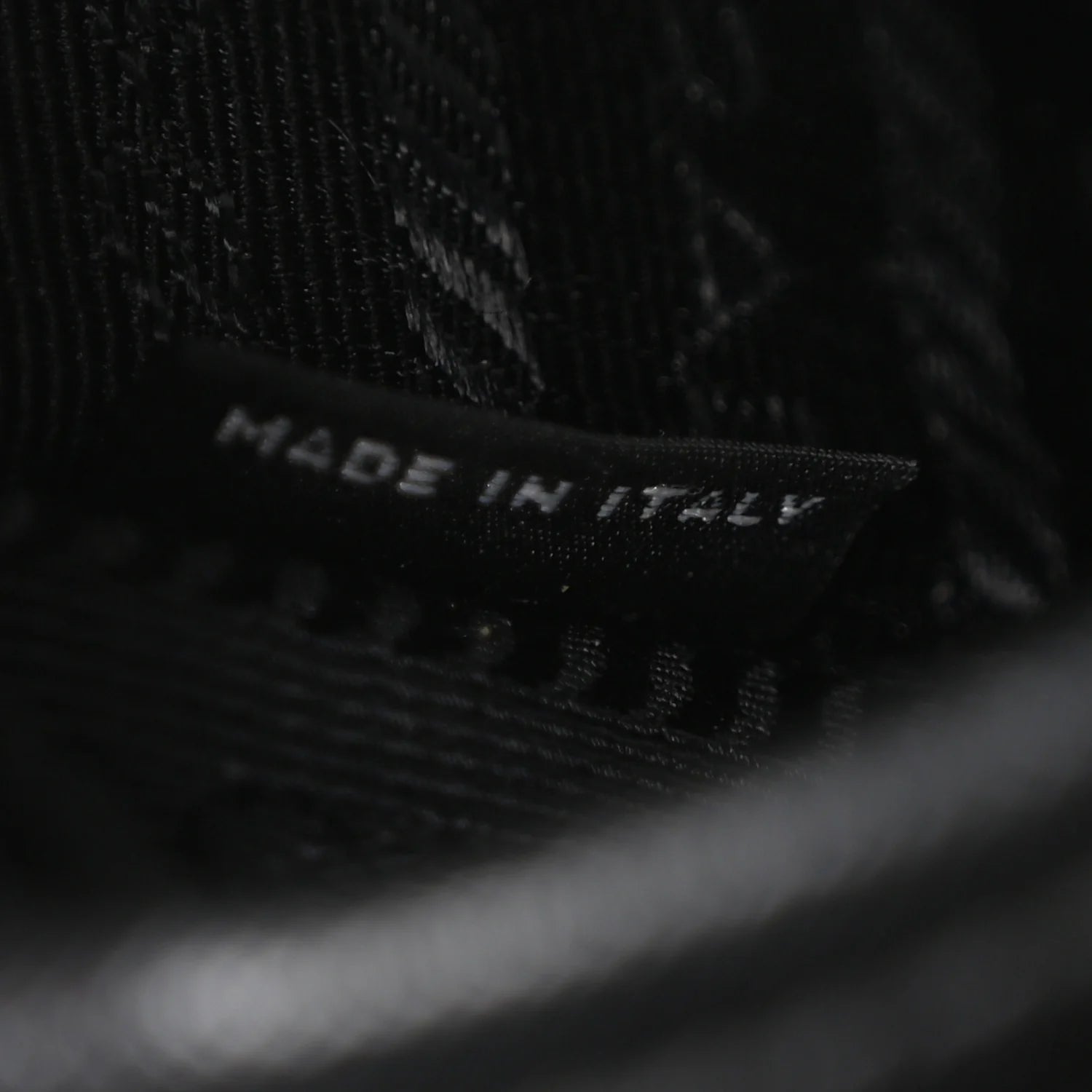 Re-Nylon Saffiano Mini Pocket Single Snap Buckle Messenger Bag Black