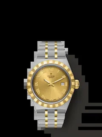 Royal, Stainless Steel and 18K Yellow Gold, 28Mm, Ref# M28303-0004