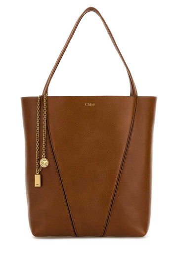 SPIN MEDIUM LEATHER TOTE