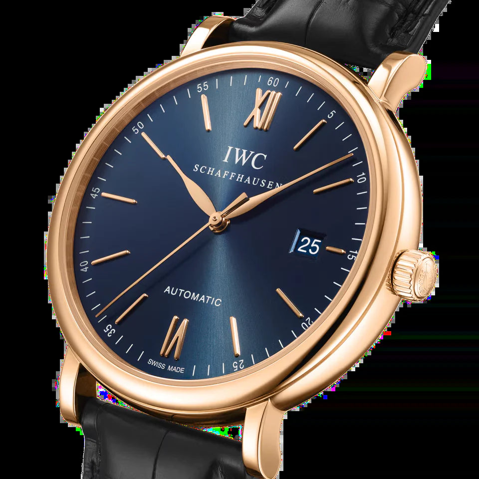 Unworn  Portofino Automatic, 18K Rose Gold, 40Mm, Ref# IW356522, Box and Papers