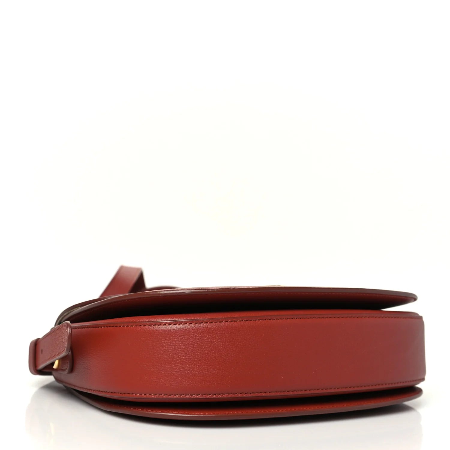 Grained Calfskin Small Ghiera Bag Deep Kummel