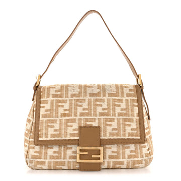Raffia Mama Baguette Beige