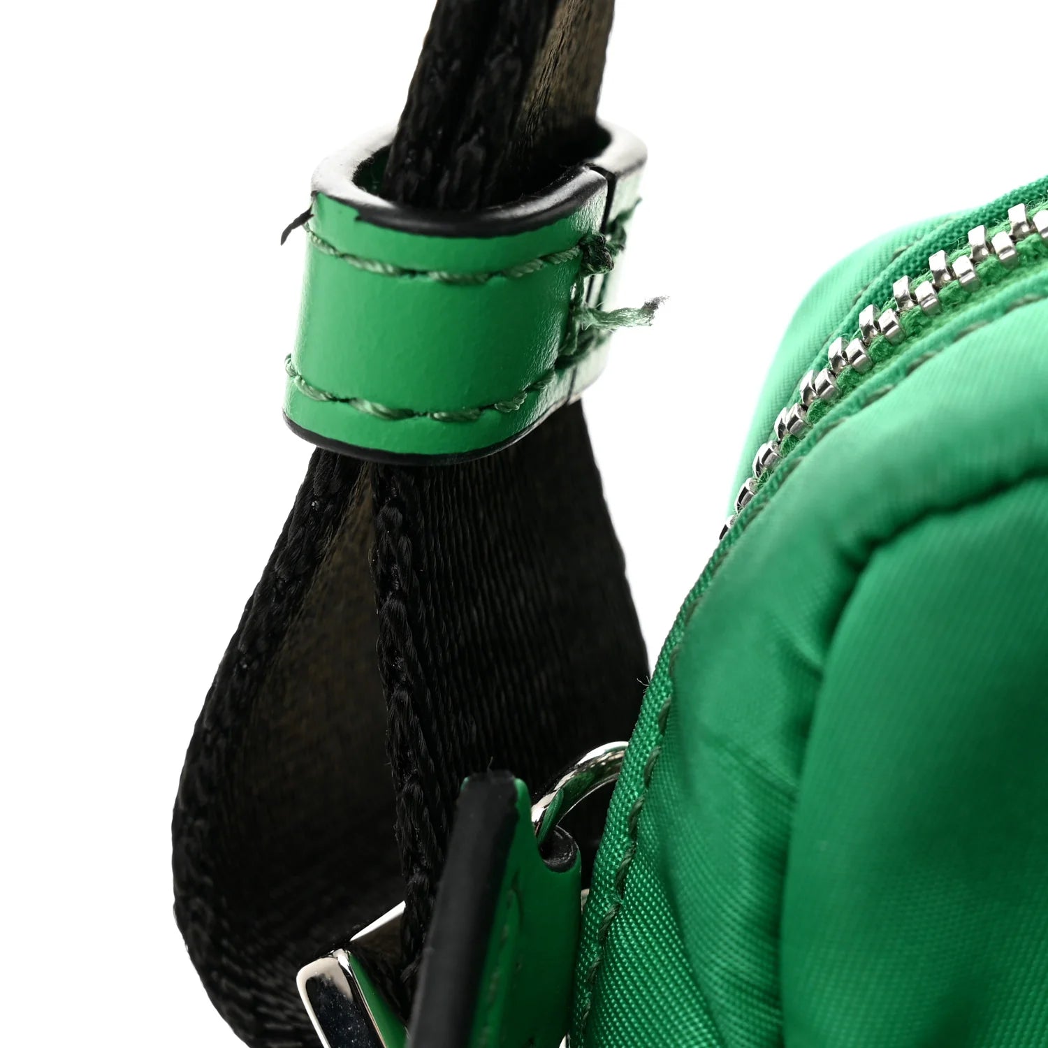 Nylon Palazzo Medusa Crossbody Bag Green