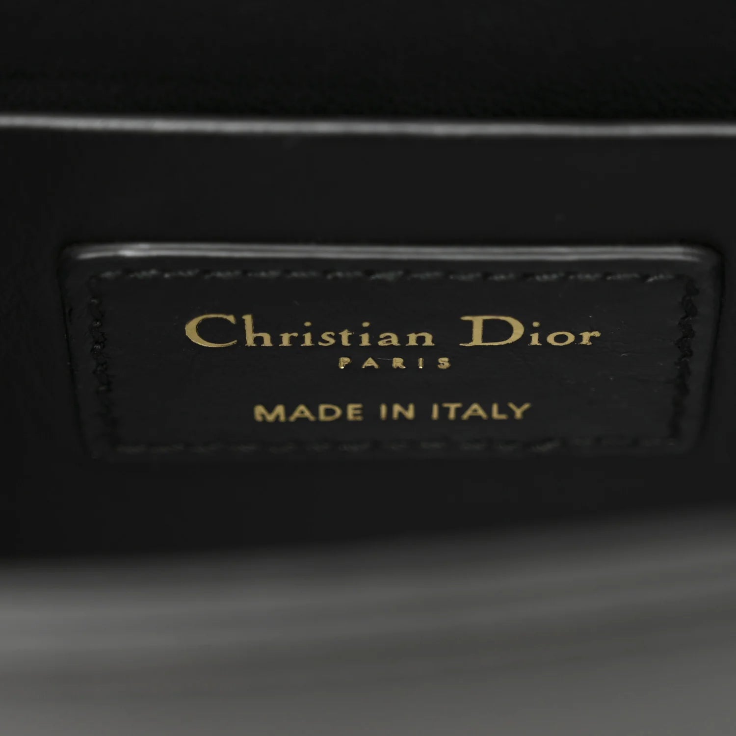 Crackled Lambskin 30 Montaigne Box Bag Black