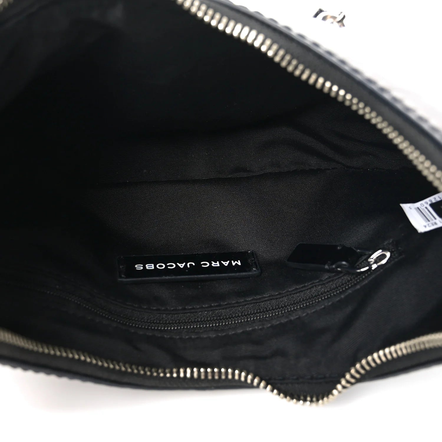 Crinkled Calfskin Cruiser Crescent Bag Black