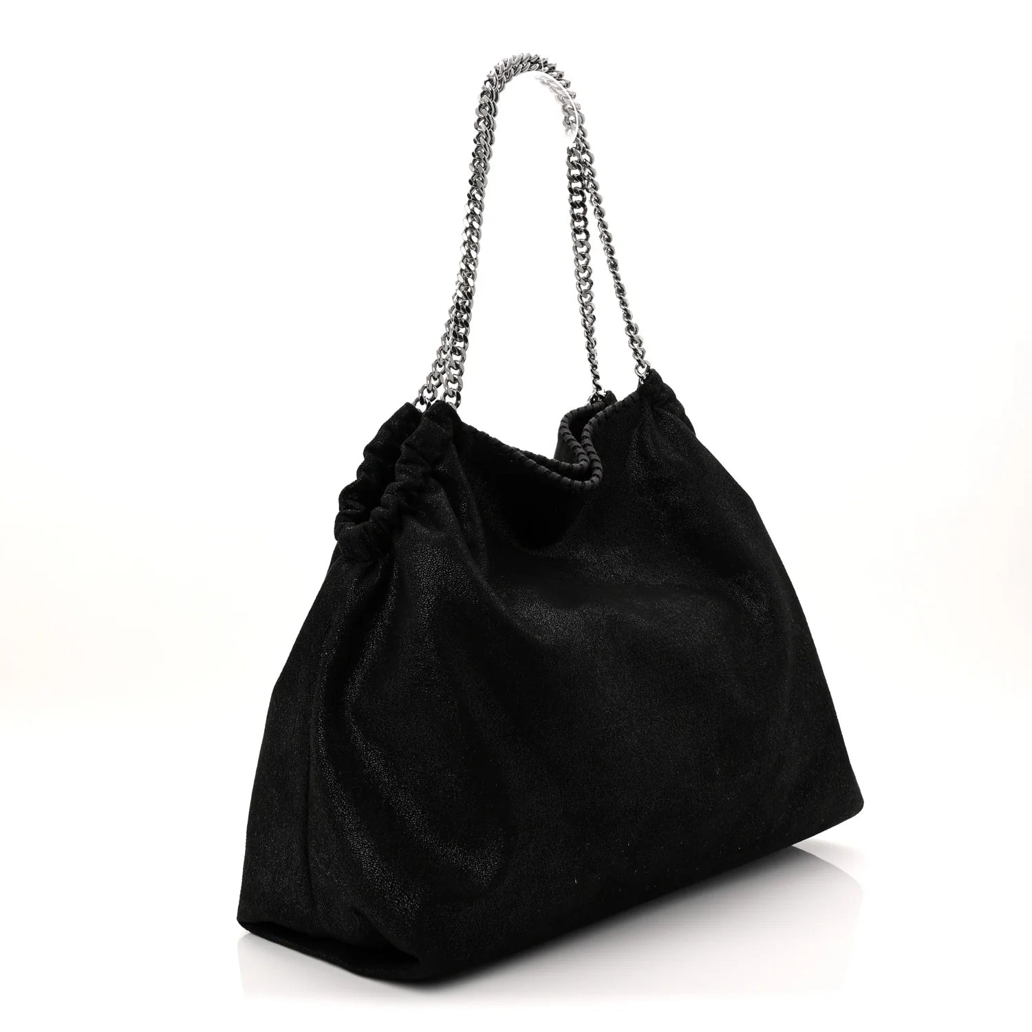 Shaggy Deer Falabella Drawstring Tote Black