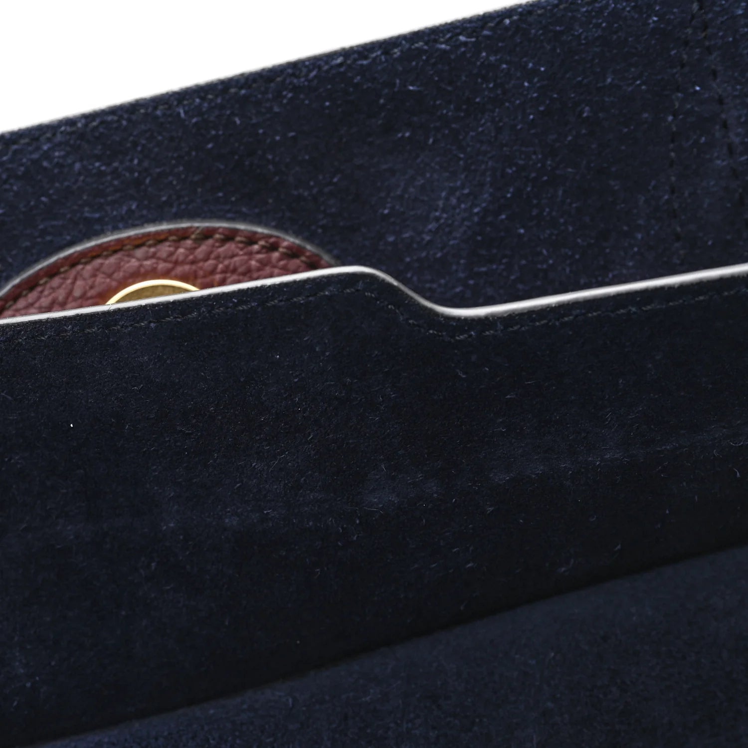 Small Classic Grain Bayswater Tote Burgundy Oxford Blue