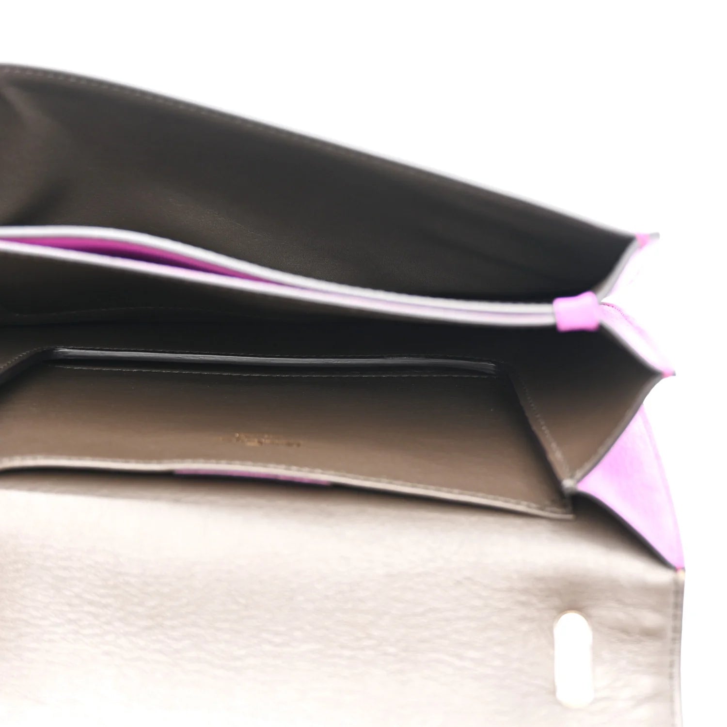 Suede Ginevra Chain Bag Purple