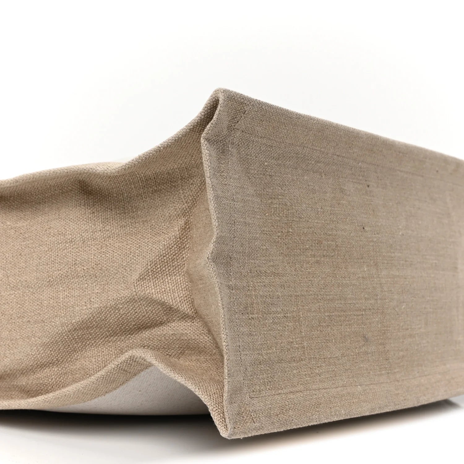 Linen Calfskin Rive Gauche Tote Optic White